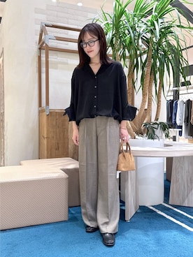 「アイテム（ローファー）」を使った、nm0716xxxさん（レディース・163cm）の秋コーディネート
