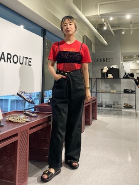 「LAROUTE」｜arisaさん（レディース・167cm）の夏コーディネート