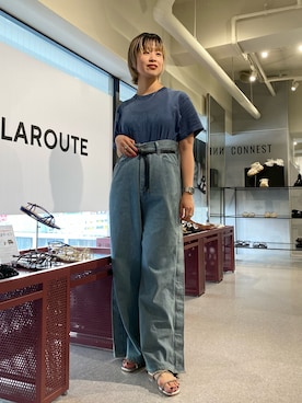「LAROUTE」｜arisaさん（レディース・167cm）の夏コーディネート