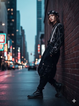 「アイテム（カーゴパンツ）」を使った、ケンさん（メンズ・163cm）の秋コーディネート