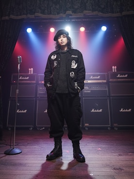 「アイテム（ハンチング/ベレー帽）」を使った、ケンさん（メンズ・163cm）の冬コーディネート