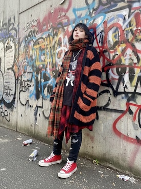 「glamb（グラム）のアイテム」を使った、ケンさん（メンズ・163cm）の冬コーディネート