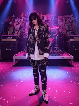 「アイテム（ライダースジャケット）」を使った、ケンさん（メンズ・163cm）の秋コーディネート