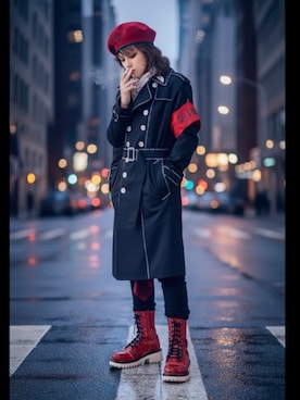 「アイテム（トレンチコート）」を使った、ケンさん（メンズ・163cm）の秋コーディネート