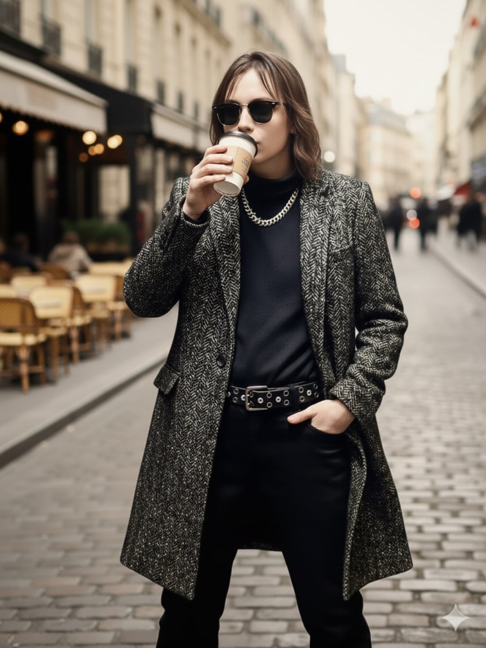 LITHIUM HOMME（リチウム オム）の「RAFANELLI TWEED CHESTERFIELD