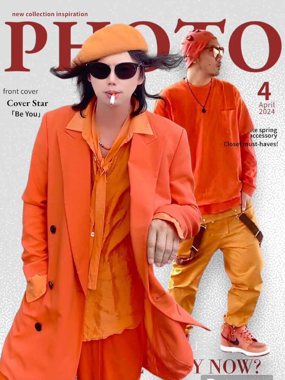 【値下げ】Paul Smith オレンジ ナイロンジャケット フード付き 1714390679_1000.jpg