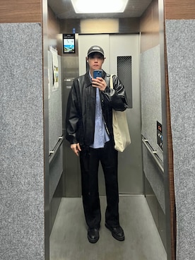 「メンズファッション」｜takumu_0427さん（メンズ・183cm）の冬コーディネート