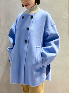 「CAST:（キャスト コロン）のアイテム（ノーカラージャケット）」を使った、CAST:さん（レディース・150cm）の秋コーディネート