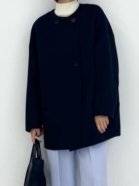 「CAST:（キャスト コロン）のアイテム（その他アウター）」を使った、CAST:さん（レディース・158cm）の秋コーディネート