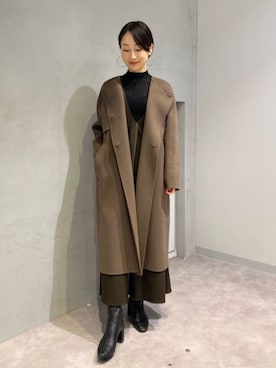 「CAST:（キャスト コロン）のアイテム（その他アウター）」を使った、CAST:さん（レディース・163cm）の秋コーディネート