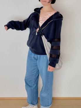 「しまむら（シマムラ）のアイテム（パンツ）」を使った、Non ₊ さん（レディース・162cm）の春コーディネート