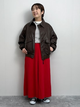 「THE SHINZONE（ザ　シンゾーン）のアイテム（トップス）」を使った、yunaさん（レディース・159cm）の秋コーディネート