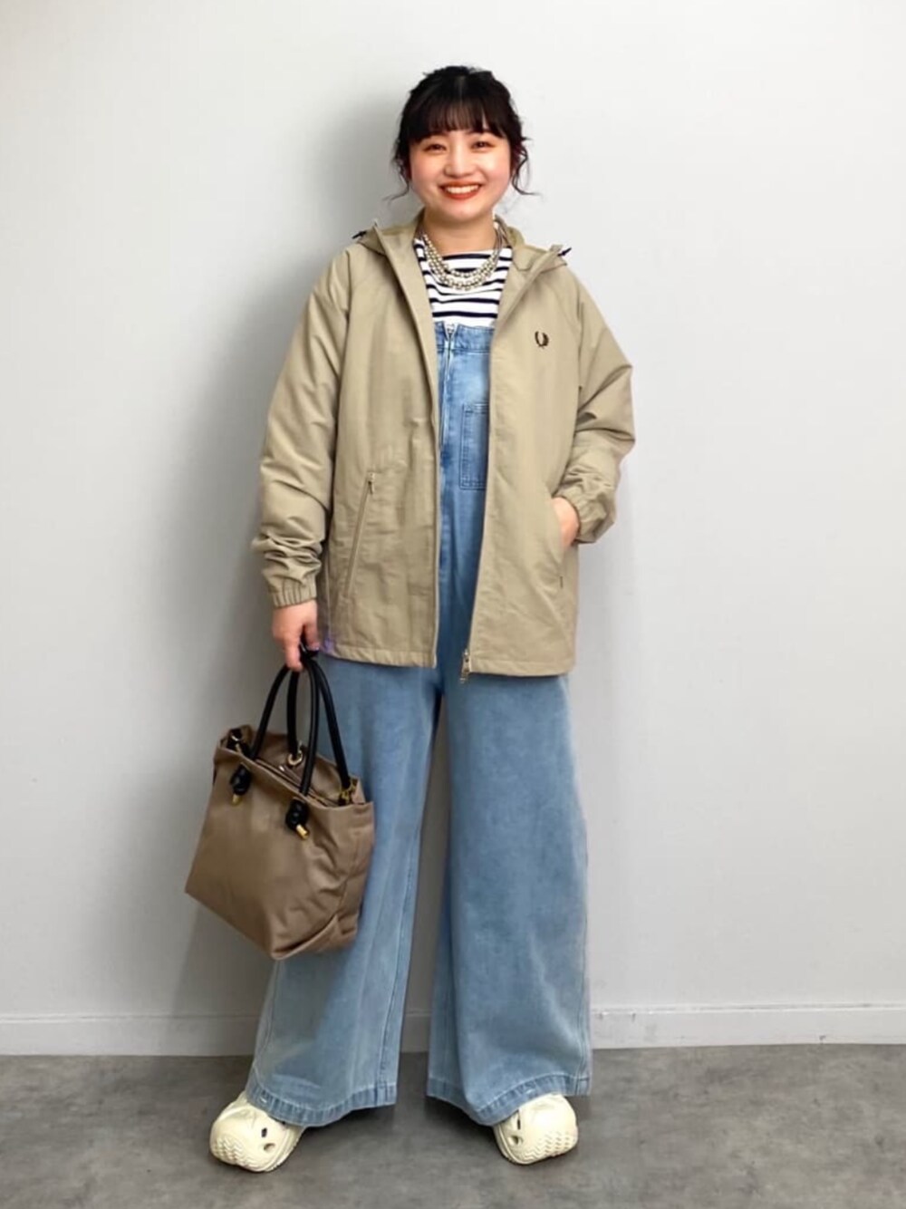 Fred Perry ベージュ ジャケット 中古・古着通販】FRED PERRY (フレッドペリー) ダブルジップジャケット