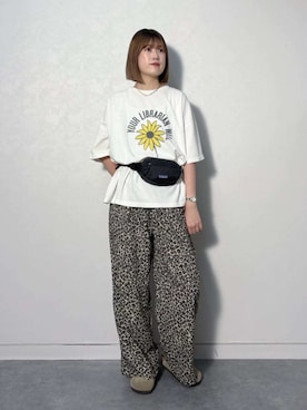 「UNIVERSAL OVERALL（ユニバーサルオーバーオール）のアイテム」を使った、yunaさん（レディース・164cm）の夏コーディネート