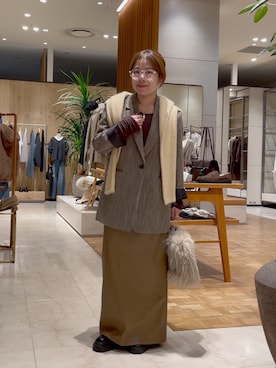 「アイテム（メガネ）」を使った、ggmarinaさん（レディース・150cm）の秋コーディネート