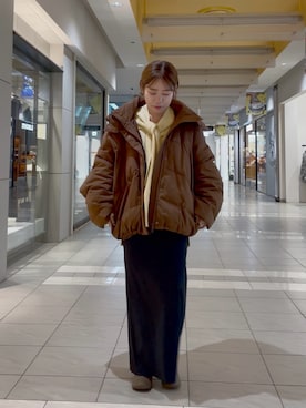 「アイテム（ダウンジャケット/コート）」を使った、ggmarinaさん（レディース・150cm）の秋コーディネート