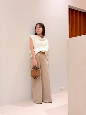 「THE PAUSE（ザ ポーズ）のアイテム」を使った、marinaさん（レディース・150cm）の春コーディネート