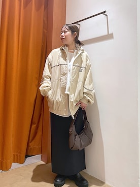 「UMBRO（アンブロ）のアイテム」を使った、marinaさん（レディース・150cm）の冬コーディネート