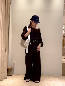 「アイテム（アクセサリー、ブラウン系）」を使った、ggmarinaさん（レディース・150cm）の夏コーディネート