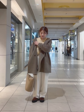 「アイテム（その他アウター、グリーン系）」を使った、ggmarinaさん（レディース・150cm）の秋コーディネート
