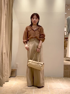 「アイテム（キャミソール、ブラウン系）」を使った、ggmarinaさん（レディース・150cm）の夏コーディネート