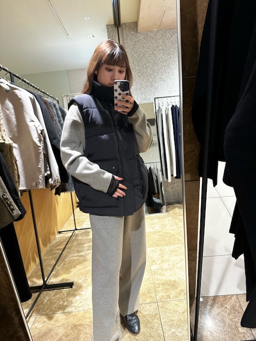 セール】【LA PEAU DE GEM】bomber vest/ボンバーベスト（ダウンベスト
