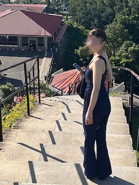 「アイテム（チューブトップ）」を使った、oh___3arさん（レディース・158cm）の秋コーディネート