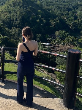 「アイテム（チューブトップ）」を使った、oh___3arさん（レディース・158cm）の秋コーディネート