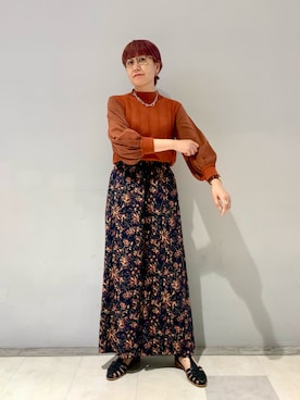 「異素材トップス」｜norikaさん（レディース・163cm）の夏コーディネート