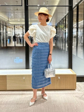 「Jines（ジネス）のアイテム」を使った、norikaさん（レディース・163cm）の春コーディネート