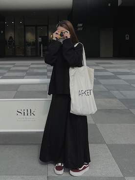 「MEIER.Q（マイヤーキュー）のアイテム（ワンピース/ドレス）」を使った、yii93さん（レディース・155cm）の冬コーディネート