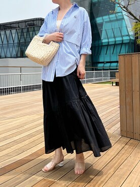 「ごきげんウィーク」｜「アイテム（キャミソール）」を使った、江口光代さん（レディース・162cm）の春コーディネート