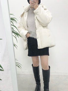 江口光代さん(レディース・162cm)の冬コーディネート