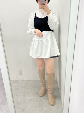 江口光代さん（レディース・162cm）の冬コーディネート