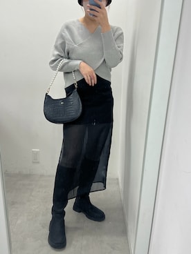 江口光代さん(レディース・162cm)の冬コーディネート