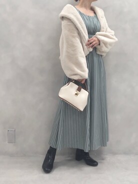 「おとなコーデ」｜「アイテム（その他アウター）」を使った、江口光代さん（レディース・162cm）の秋コーディネート