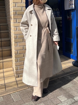 江口光代さん(レディース・162cm)の冬コーディネート