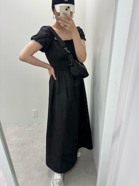「one after another NICE CLAUP（ワンアフターアナザーナイスクラップ）のアイテム（キャップ）」を使った、江口光代さん（レディース・162cm）の春コーディネート