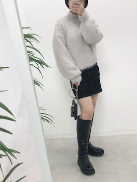 江口光代さん(レディース・162cm)の冬コーディネート