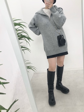 江口光代さん（レディース・162cm）の冬コーディネート