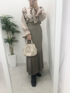 江口光代さん(レディース・162cm)の冬コーディネート