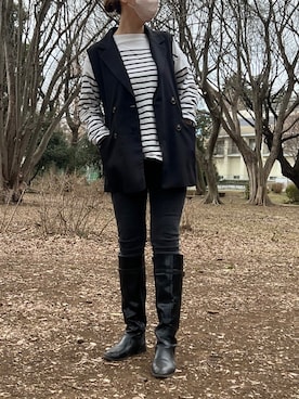 江口光代さん（レディース・162cm）の春コーディネート