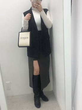 江口光代さん（レディース・162cm）の冬コーディネート