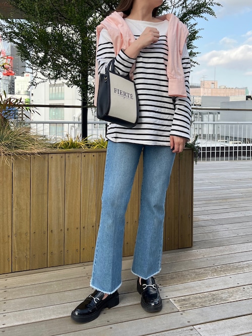 美シルエットなシンプルデニムパンツ（デニムパンツ）｜one after