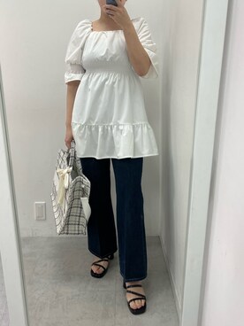 「LIMMSE（リムズ）のアイテム」を使った、江口光代さん（レディース・162cm）の春コーディネート