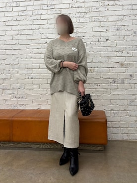 江口光代さん（レディース・162cm）の冬コーディネート