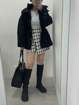 江口光代さん(レディース・162cm)の冬コーディネート