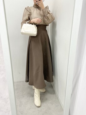 江口光代さん（レディース・162cm）の春コーディネート