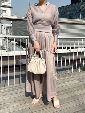 江口光代さん(レディース・162cm)の春コーディネート
