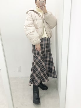 江口光代さん(レディース・162cm)の冬コーディネート